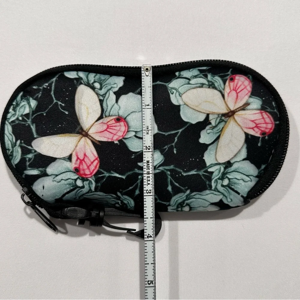 Soft Glasses Case with Butterfly Print